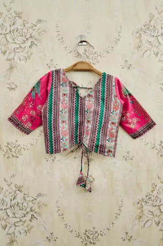 Girls printed ready to wear lehenga & blouse
