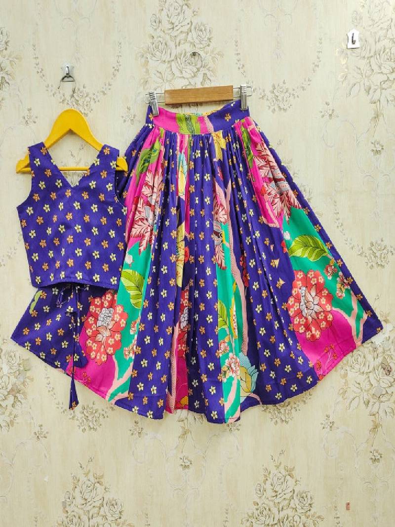 Kalamkari kanku printed lehenga choli