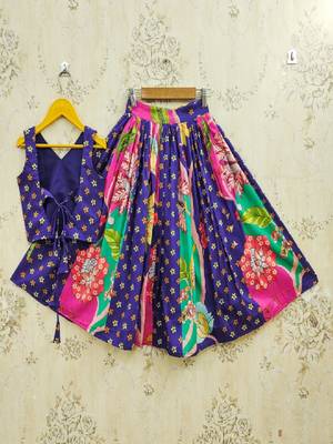 Kalamkari kanku printed lehenga choli 3