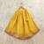 Girls embroidered tie and dye semi-stitched lehenga & blouse with dupatta