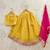 Girls embroidered tie and dye semi-stitched lehenga & blouse with dupatta