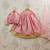 Girls peach sequinned tie and dye ready to wear lehenga & blouse with dupatta