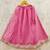 Girls embroidered tie and dye semi-stitched lehenga & blouse with dupatta