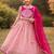 Girls tie and dye ready to wear lehenga & blouse with dupatta