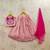Girls tie and dye ready to wear lehenga & blouse with dupatta