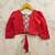 Girls embroidered thread work ikat ready to wear lehenga &