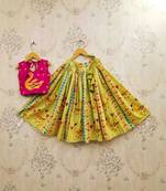 Girls printed ready to wear lehenga &