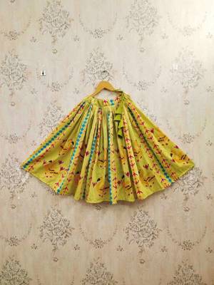 Girls printed ready to wear lehenga & 2