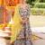 Girls floral printed angrakha pure cotton kurta with sharara & with dupatta
