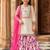 Girls floral regular chanderi cotton kurta with sharara & with dupatta