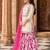 Girls floral regular chanderi cotton kurta with sharara & with dupatta