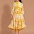 Printed round neck a-line ethnic dresses
