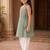 Girls ethnic motifs printed angrakha chanderi cotton kurti with trousers
