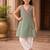 Girls ethnic motifs printed angrakha chanderi cotton kurti with trousers