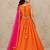 Girls embroidered thread work ready to wear lehenga & blouse with dupatta
