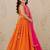 Girls embroidered thread work ready to wear lehenga & blouse with dupatta