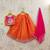 Girls embroidered thread work ready to wear lehenga & blouse with dupatta