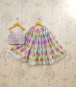 Girls printed ready to wear lehenga &