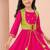 Girls empire thread work pure cotton kurta with sharara