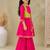 Girls empire thread work pure cotton kurta with sharara