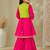 Girls empire thread work pure cotton kurta with sharara