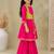 Girls empire thread work pure cotton kurta with sharara