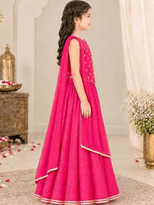 Girls embellished ready to wear lehenga & blouse with dupatta 2
