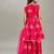 Girls ethnic motifs printed angrakha gotta patti chanderi cotton kurta set