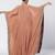 Biscoff peach embroidered crepe kaftan and pant