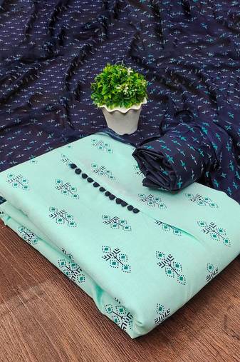 Ethnic Motifs Printed Unstitched Dress Material