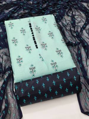 Ethnic Motifs Printed Unstitched Dress Material 2