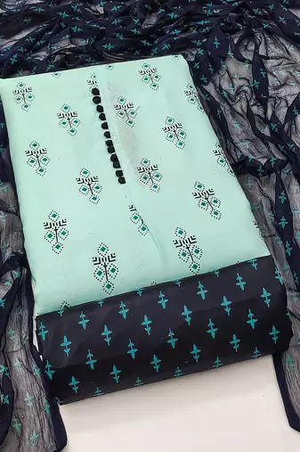 Ethnic Motifs Printed Unstitched Dress Material