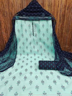 Ethnic Motifs Printed Unstitched Dress Material 3