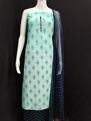 Ethnic Motifs Printed Unstitched Dress Material 4