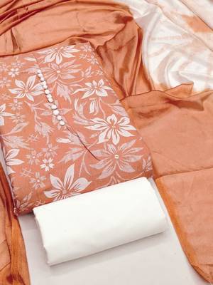 Printed Pure Cotton Unstitched Dress Material 2