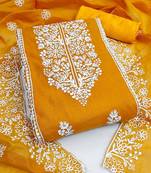 Floral Embroidered Unstitched Dress Material
