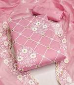 Embellished Unstitched Dress Material