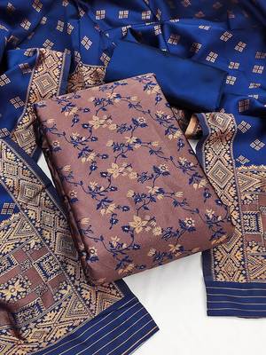 Embellished Unstitched Dress Material 1