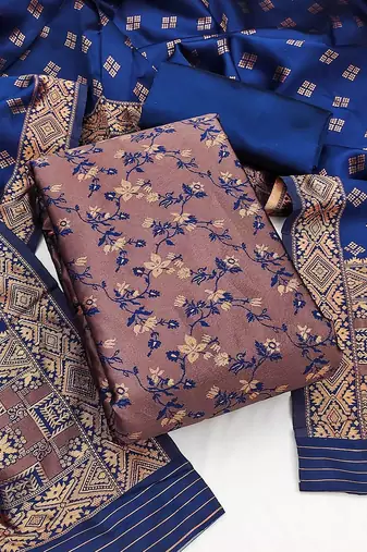 Embellished Unstitched Dress Material