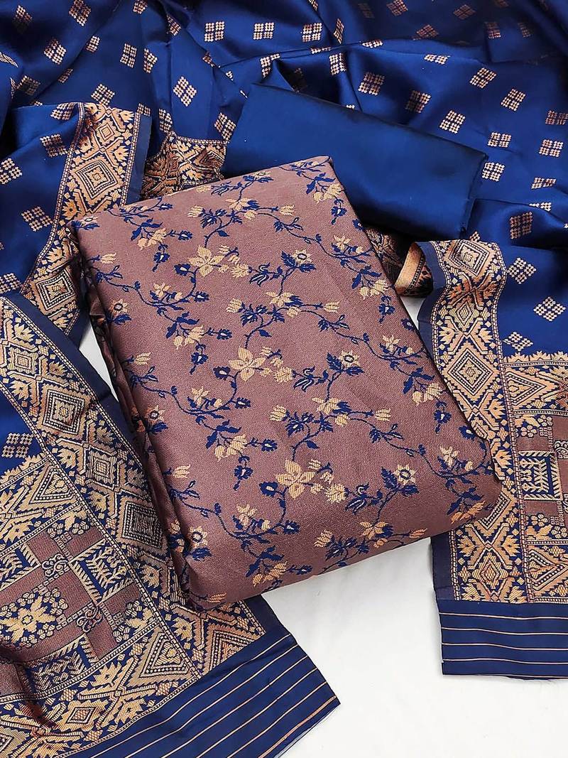 Embellished Unstitched Dress Material