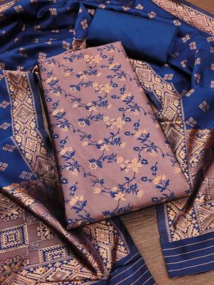Embellished Unstitched Dress Material 2