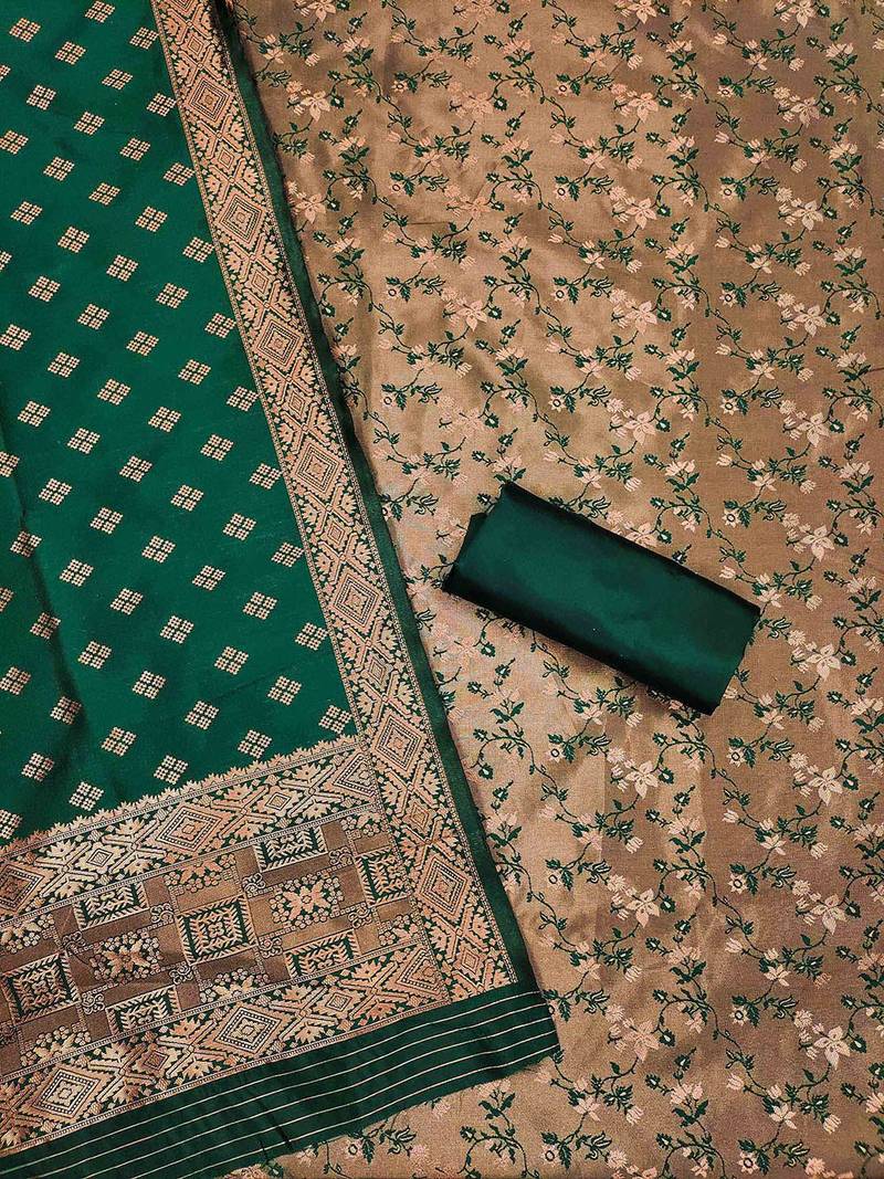 Embellished Unstitched Dress Material