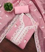 Floral Embellished Unstitched Dress Material