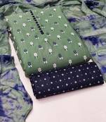 Floral Printed Unstitched Dress Material