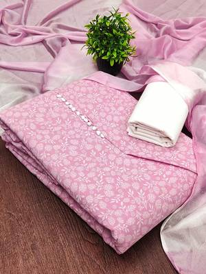 Printed Pure Cotton Unstitched Dress Material 2