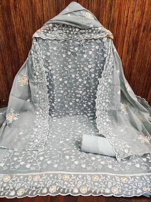 Women Embroidered Unstitched Dress Material 2