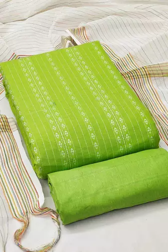 Geometric Woven Design Unstitched Dress Material