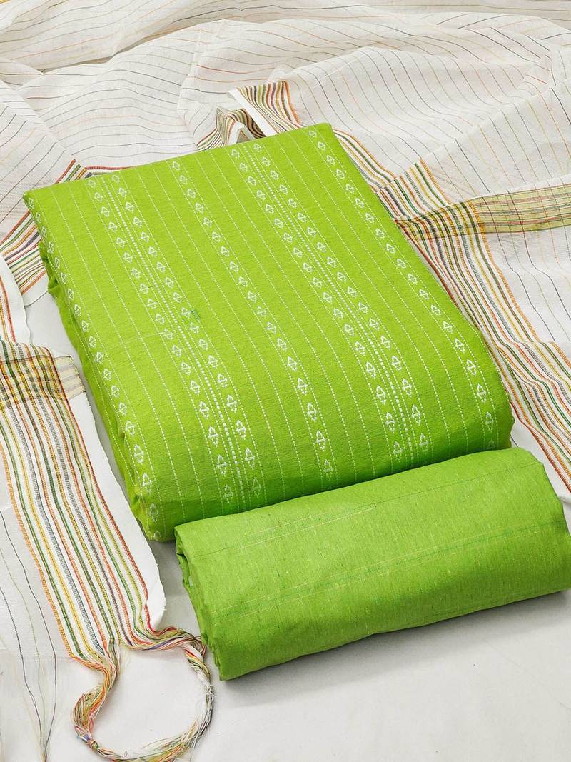 Geometric Woven Design Unstitched Dress Material