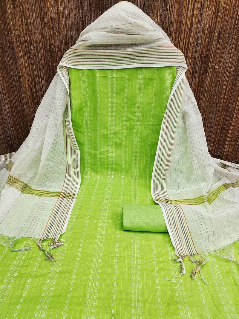 Geometric Woven Design Unstitched Dress Material