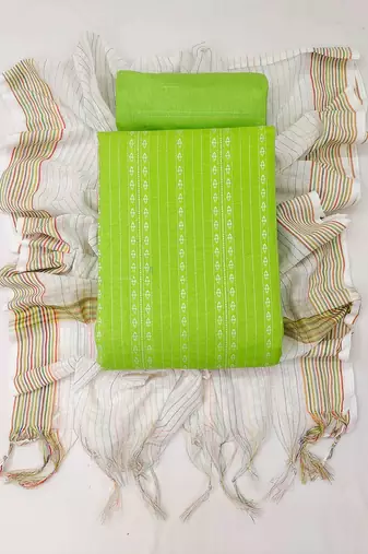 Geometric Woven Design Unstitched Dress Material